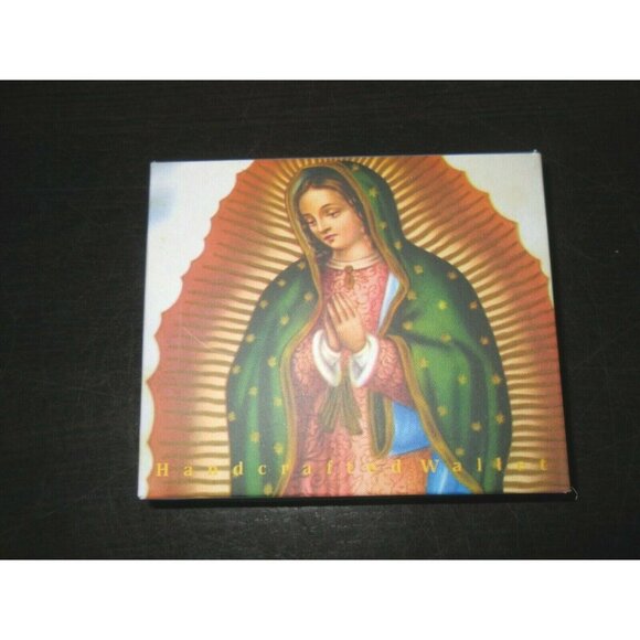 COPY - Virgin Mary Guadalupe Religious Print Bi-Fold Vegan Leather Men's Wallet… - Picture 6 of 6